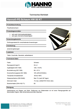 PE-Schaum HW 50 KT